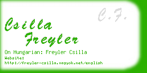 csilla freyler business card